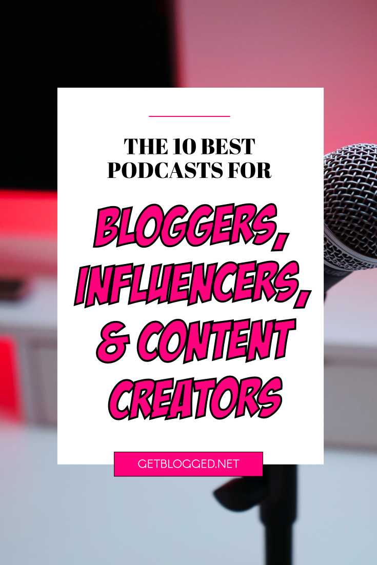 best podcasts for bloggers pin
