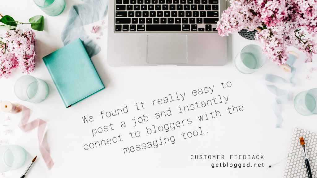 Get Blogged customer feedback